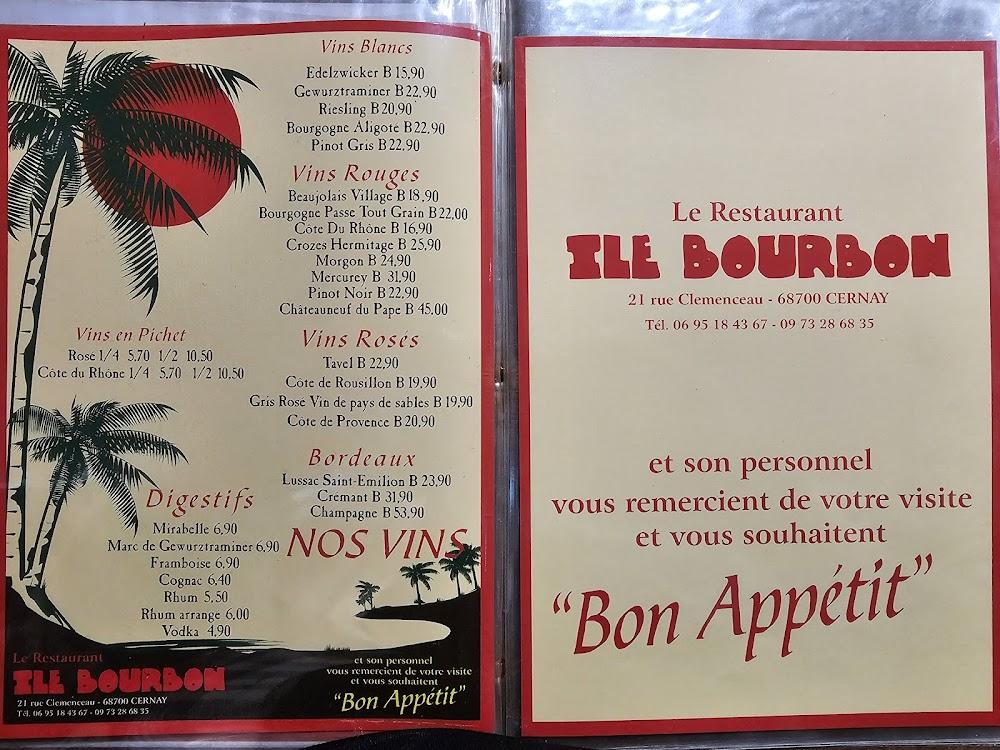 île Bourbon - Menu Image 1
